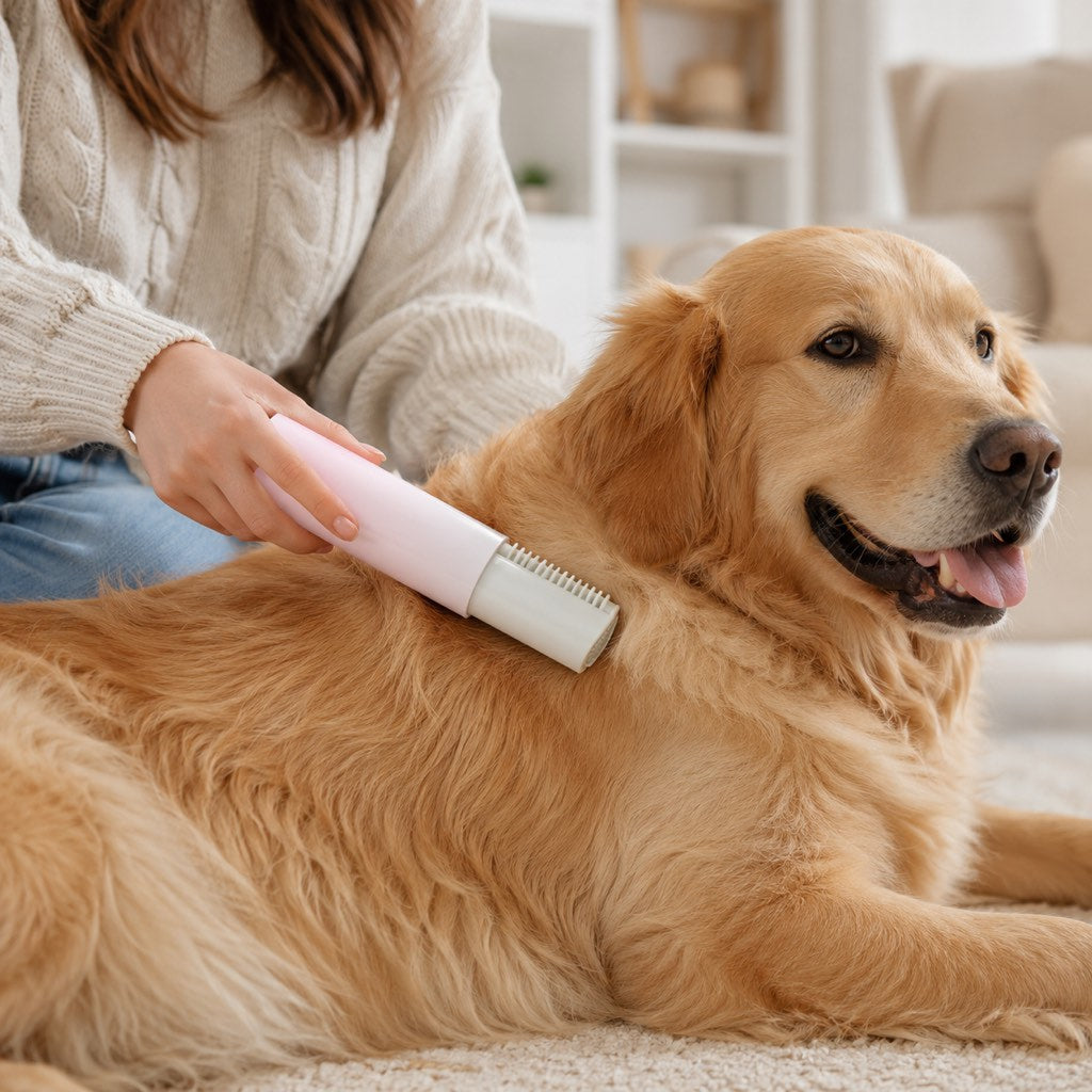 Self-Cleaning Stainless Steel Deshedding Brush (For Dogs & Cats)