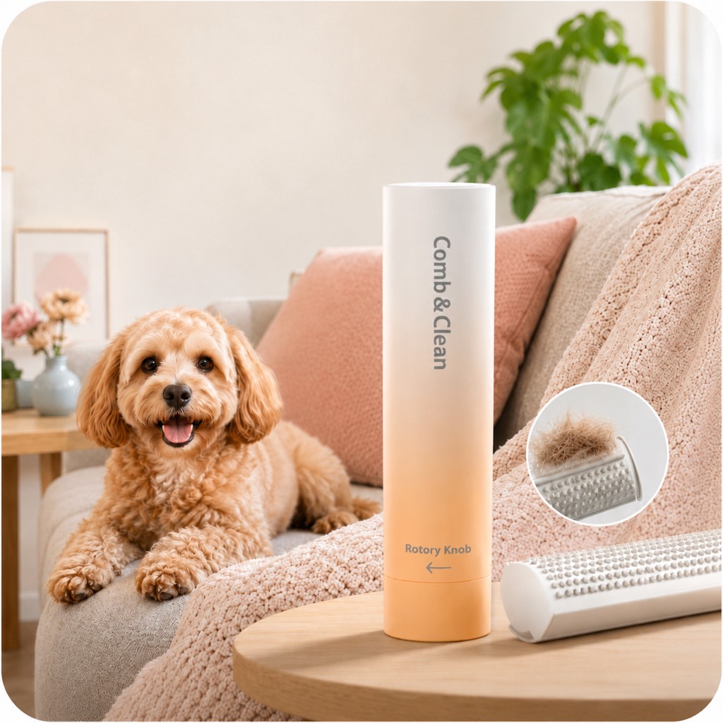 Self-Cleaning Stainless Steel Deshedding Brush (For Dogs & Cats)