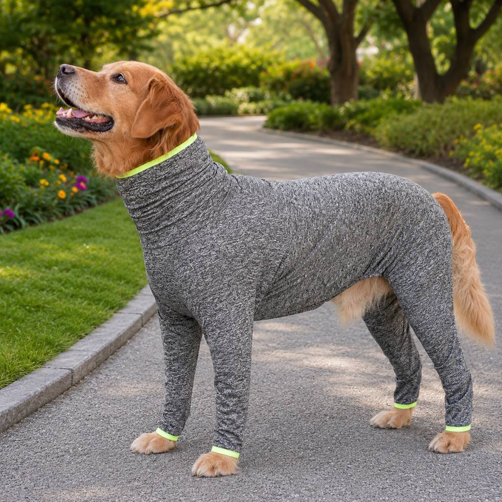 Shedding-Control Stretch Dog Full-Body Suit (Large Breed)