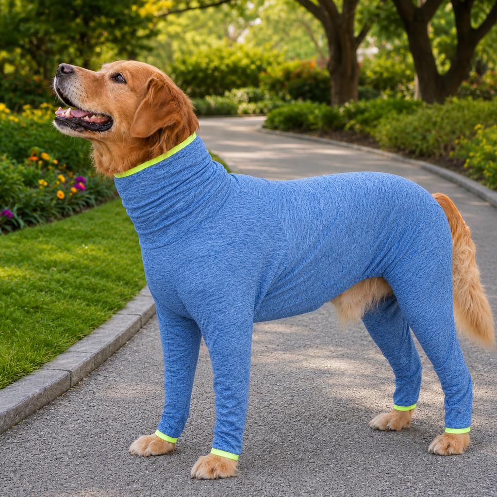 Shedding-Control Stretch Dog Full-Body Suit (Large Breed)