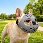 Short-Snouted Breathable Anti-Scavenging Dog Muzzle (Adjustable Straps)