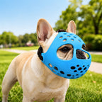 Short-Snouted Breathable Anti-Scavenging Dog Muzzle (Adjustable Straps)