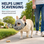 Short-Snouted Breathable Anti-Scavenging Dog Muzzle (Adjustable Straps)