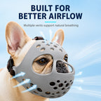 Short-Snouted Breathable Anti-Scavenging Dog Muzzle (Adjustable Straps)