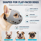 Short-Snouted Breathable Anti-Scavenging Dog Muzzle (Adjustable Straps)