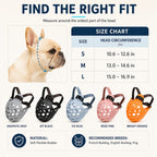 Short-Snouted Breathable Anti-Scavenging Dog Muzzle (Adjustable Straps)