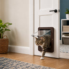 Smart RFID 4-Way Locking Cat Door (Fits Pets Under 25 lb)