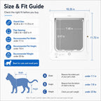 Smart RFID 4-Way Locking Cat Door (Fits Pets Under 25 lb)