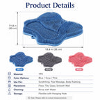 Soft TPR Bristles Cat Scratch & Massage Mat (Suction-Cup Backing)