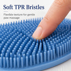 Soft TPR Bristles Cat Scratch & Massage Mat (Suction-Cup Backing)