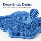 Soft TPR Bristles Cat Scratch & Massage Mat (Suction-Cup Backing)