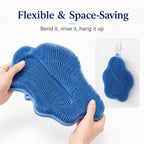Soft TPR Bristles Cat Scratch & Massage Mat (Suction-Cup Backing)