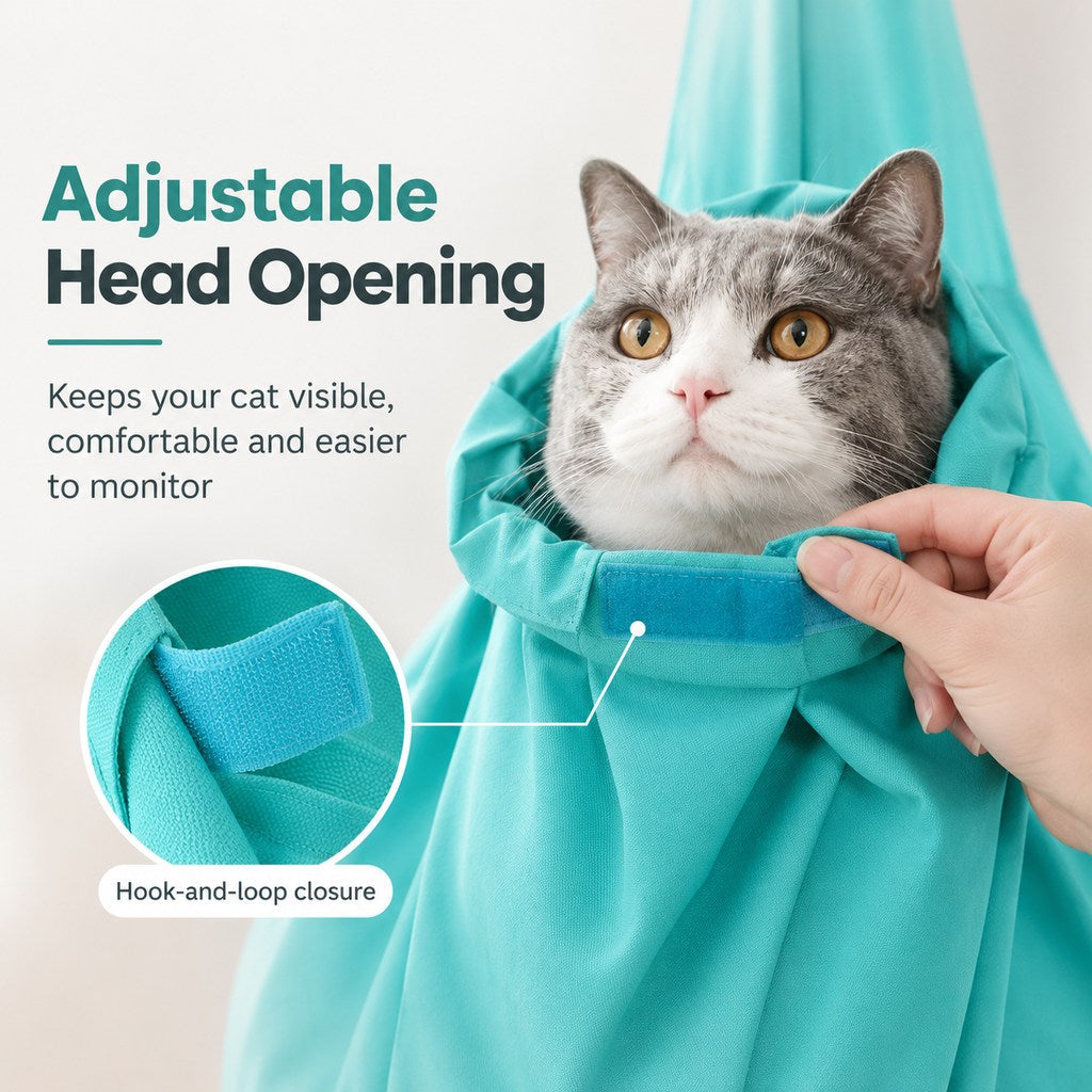 Soft Wrap Cat Grooming Carrier (Front Paw Openings)