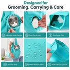 Soft Wrap Cat Grooming Carrier (Front Paw Openings)
