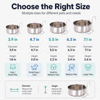Stainless Steel No-Tip Hanging Pet Bowl (For Wire Crates)