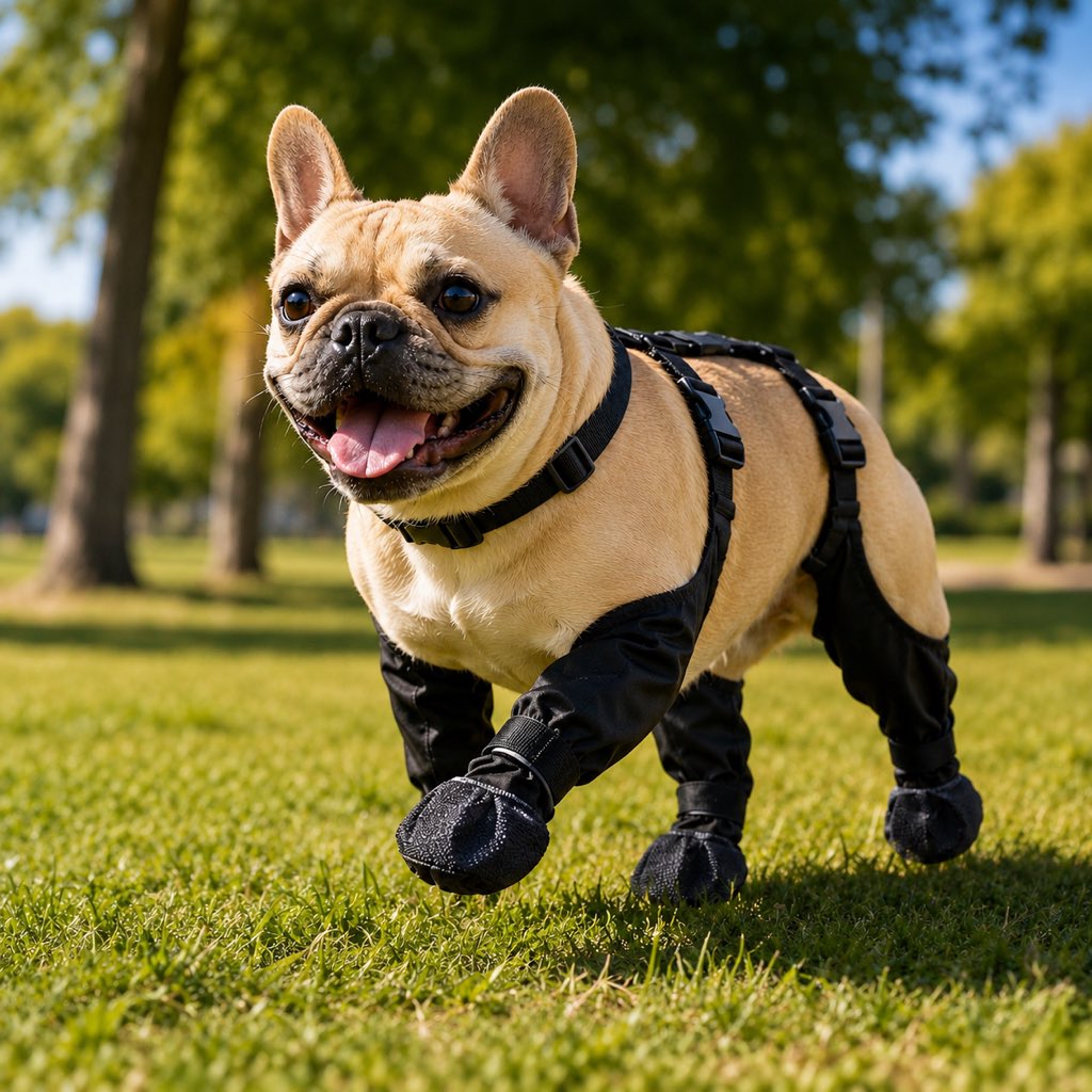Stay-On Harness Water-Resistant & Anti-Slip Dog Boots