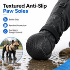 Stay-On Harness Water-Resistant & Anti-Slip Dog Boots