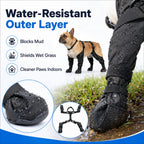 Stay-On Harness Water-Resistant & Anti-Slip Dog Boots