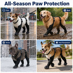 Stay-On Harness Water-Resistant & Anti-Slip Dog Boots