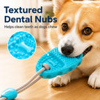 Suction Cup Dog Chew & Tug Toy (Textured Dental Nubs)
