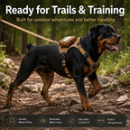 Tactical Breathable Reflective Dog Harness (Top Handle & Storage Pouch)