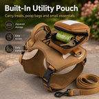 Tactical Breathable Reflective Dog Harness (Top Handle & Storage Pouch)