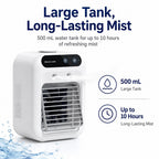 USB-C Powered Dual Mist Mini Air Cooler (17oz Tank)