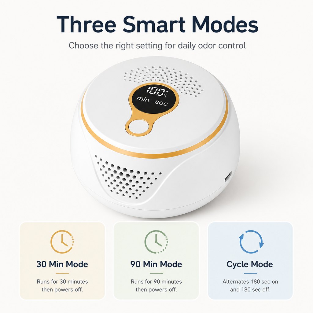 USB-C Rechargeable 3-Mode Pet Odor Deodorizer
