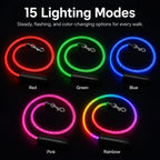 USB-Rechargeable LED Dog Leash (4.9 ft)