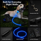 USB-Rechargeable LED Dog Leash (4.9 ft)