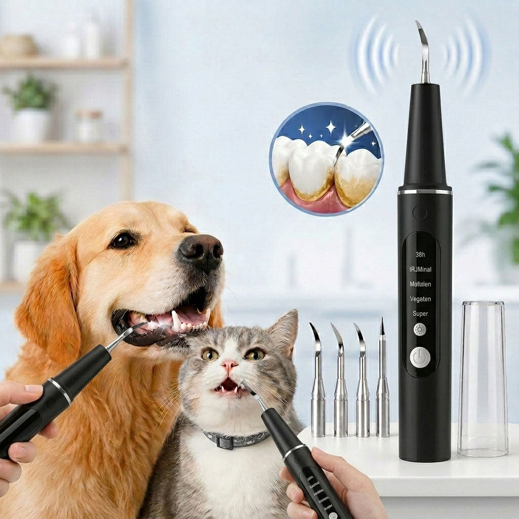 Ultrasonic USB-C Rechargeable Pet Dental Cleaner (IPX7 Waterproof)