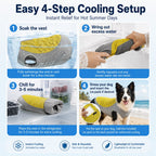 Water-Activated & Breathable Dog Cooling Vest (Ice Pack Pocket)