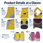 Water-Activated & Breathable Dog Cooling Vest (Ice Pack Pocket)