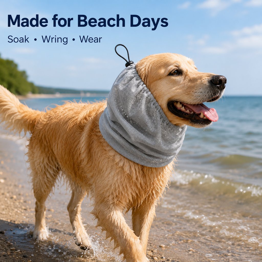Water-Activated Breathable Mesh Dog Cooling Snood