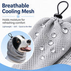 Water-Activated Breathable Mesh Dog Cooling Snood