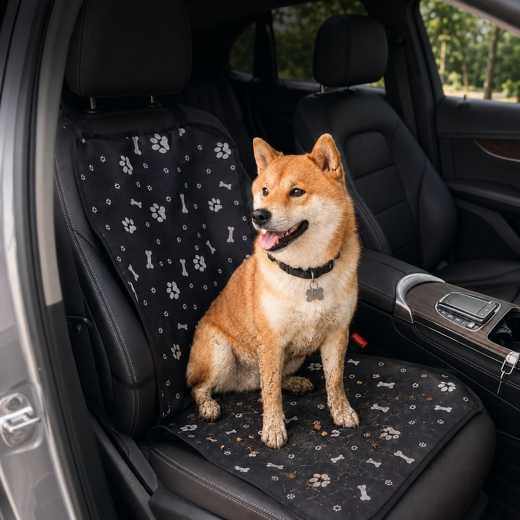Water-Resistant Oxford Anti-Slip Front Seat Pet Cover (Universal Fit)