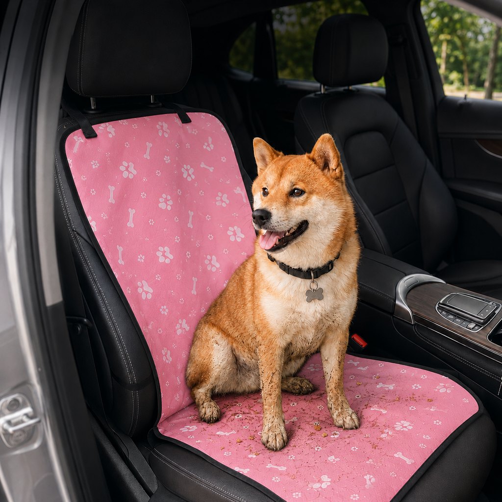 Water-Resistant Oxford Anti-Slip Front Seat Pet Cover (Universal Fit)