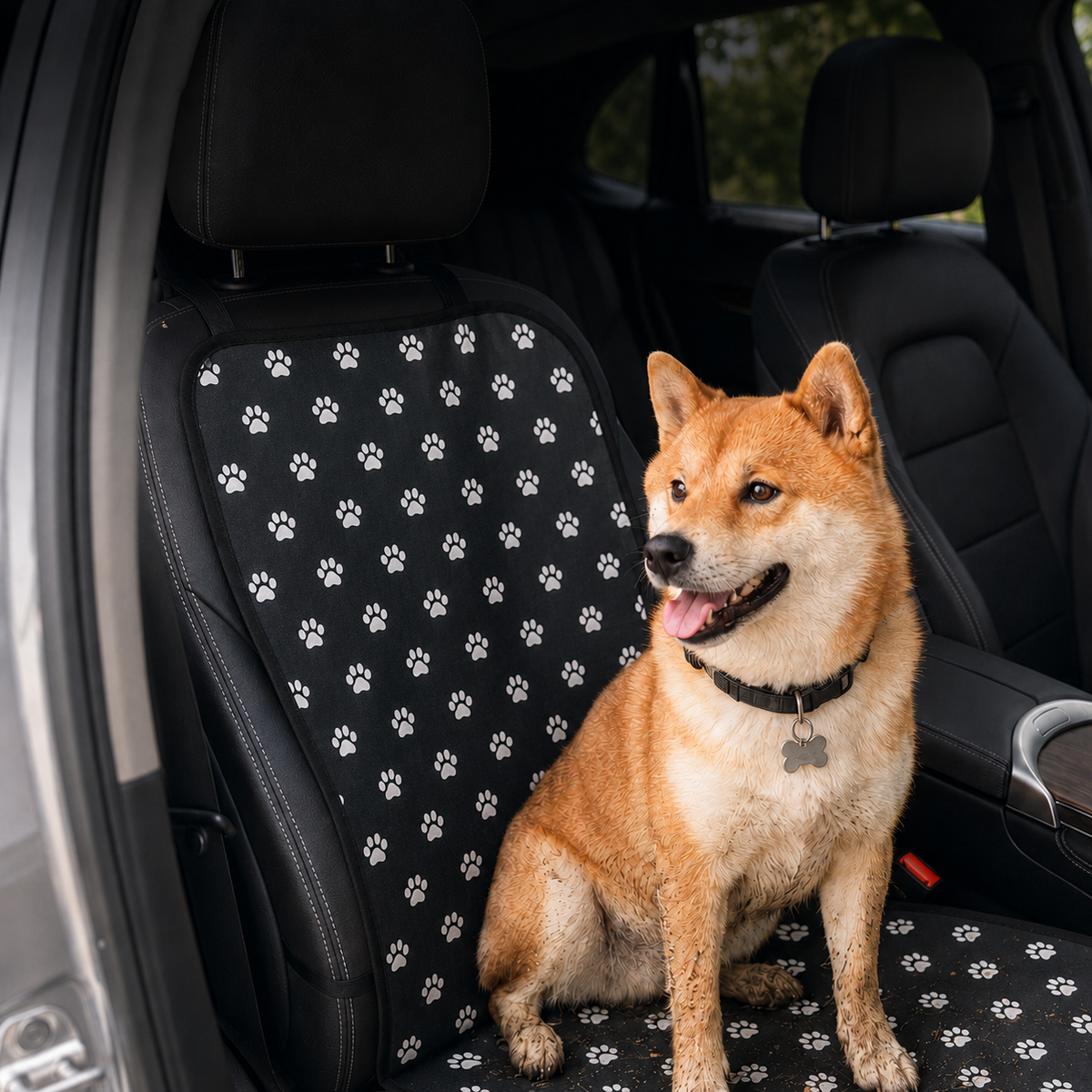 Water-Resistant Oxford Anti-Slip Front Seat Pet Cover (Universal Fit)