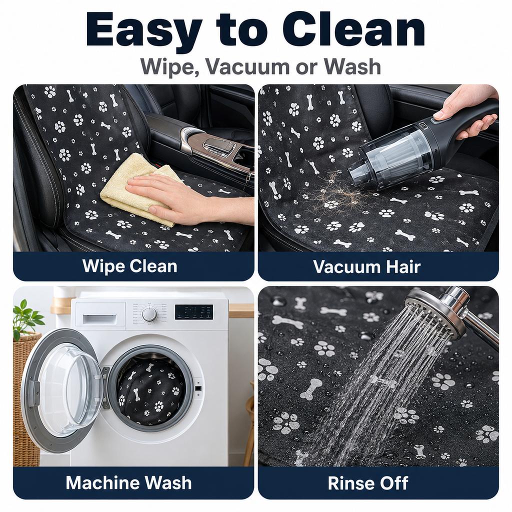 Water-Resistant Oxford Anti-Slip Front Seat Pet Cover (Universal Fit)