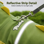 Waterproof Full-Body Dog Raincoat (Clear Visor & Leash Ring)
