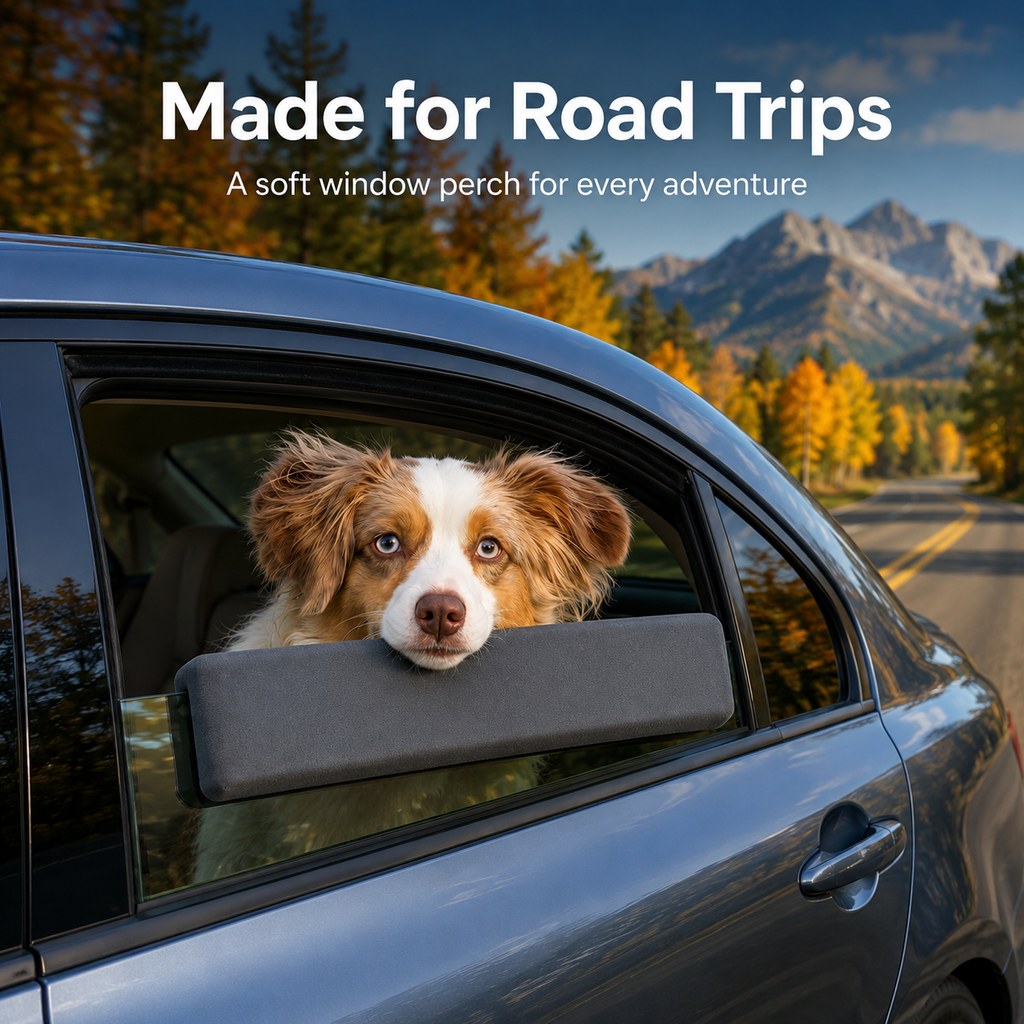 Waterproof Padded Dog Car Window Cushion