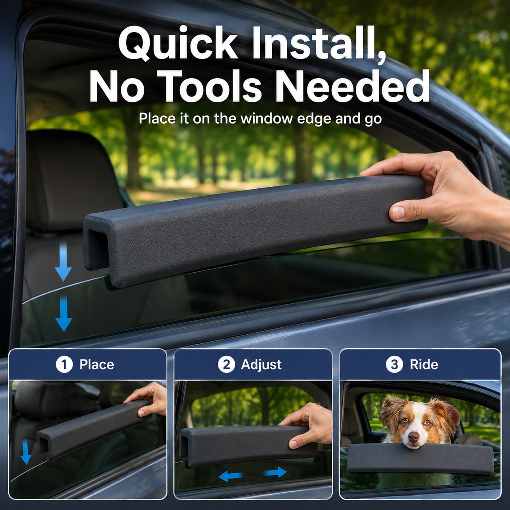 Waterproof Padded Dog Car Window Cushion