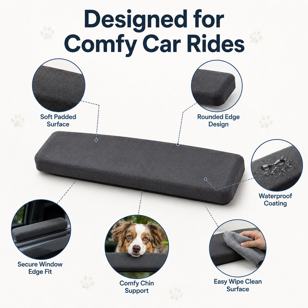 Waterproof Padded Dog Car Window Cushion