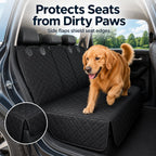 Waterproof Quilted Non-Slip Rear Bench Pet Car Seat Cover