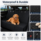 Waterproof Quilted Non-Slip Rear Bench Pet Car Seat Cover