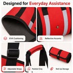 Wide EVA-Cushioned Belly Support Dog Lift Sling (Adjustable Straps)