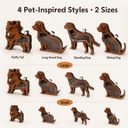 Wooden Pet Fur Keepsake Box (Acrylic Window, Heart-Shaped Top)