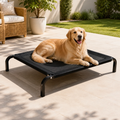 DogBedHouse Elevated Breathable Mesh & Canopy Shade Dog Bed