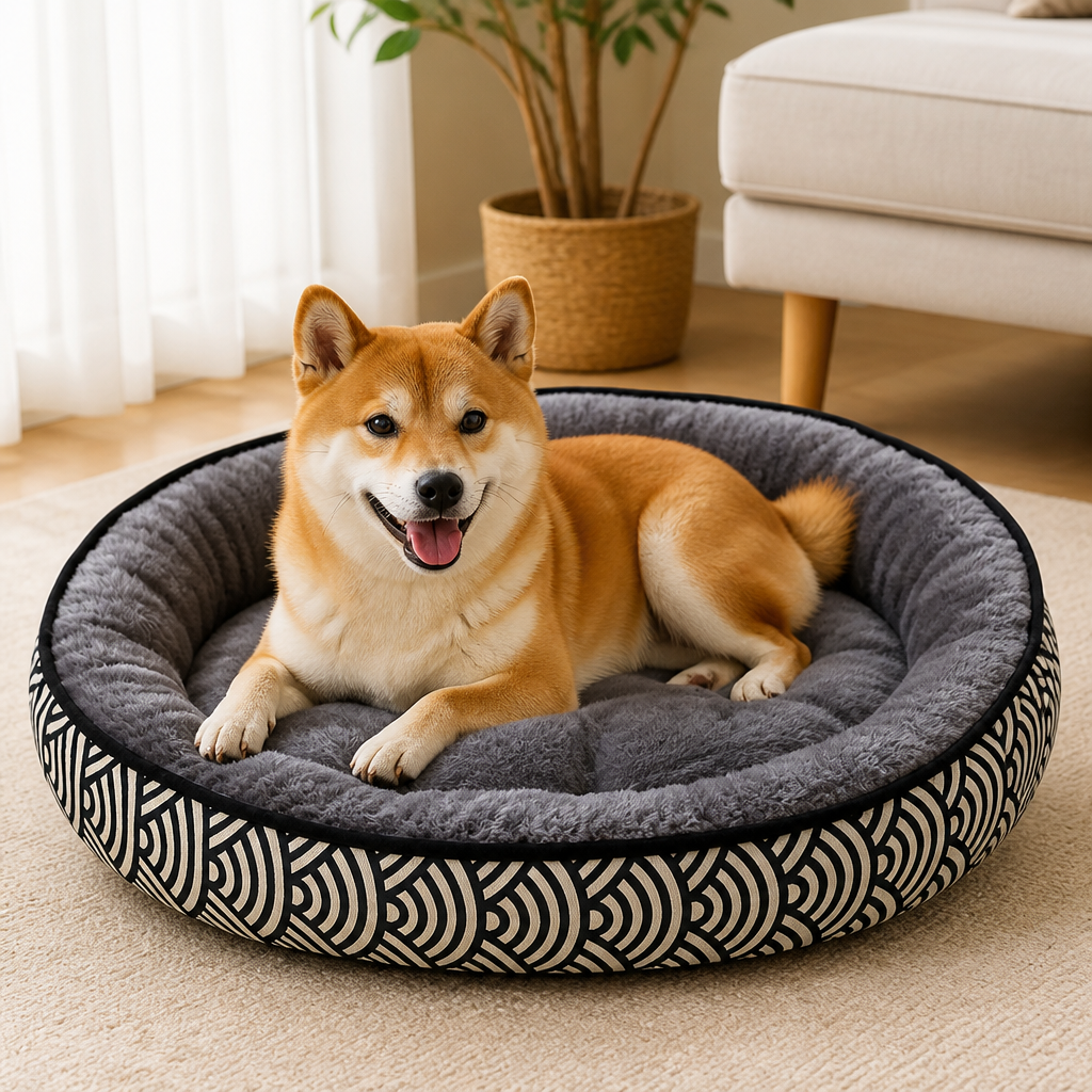DogBedHouse Cozy Plush Polyester & Detachable Cover Pet Bed
