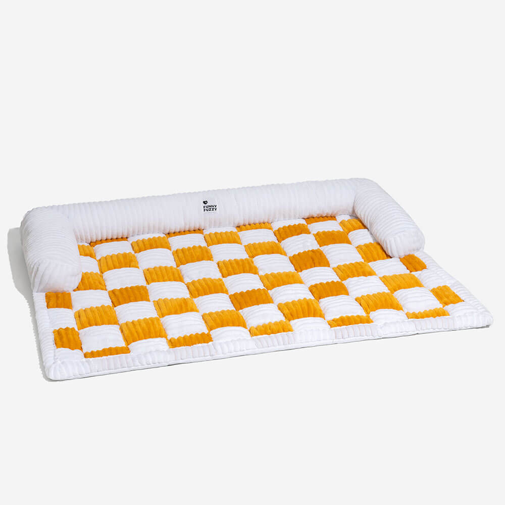 Cozy Check Cuddle Couch Bed